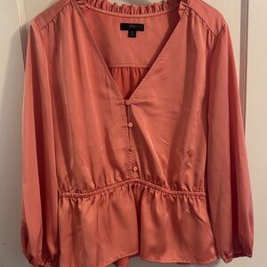 J. Crew Women's Peach Blouse